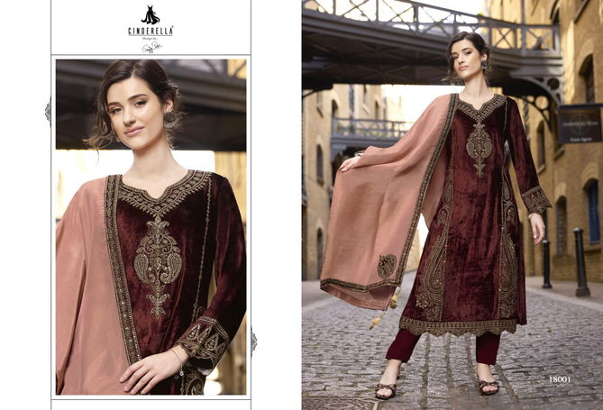 Fashion And Fairy By Cinderella Winter Wear Velvet Salwar Suit Wholesale Online